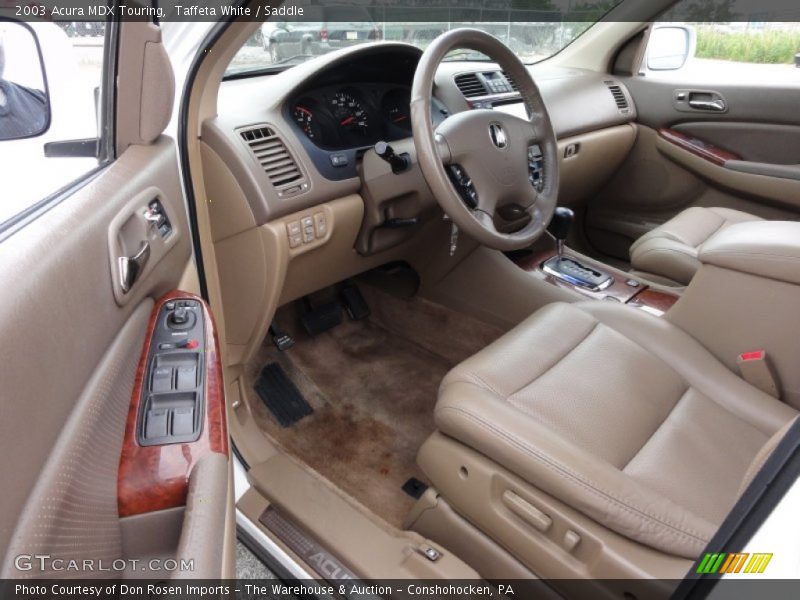 Taffeta White / Saddle 2003 Acura MDX Touring