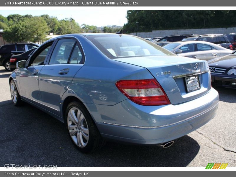 Quartz Blue Metallic / Grey/Black 2010 Mercedes-Benz C 300 Luxury 4Matic