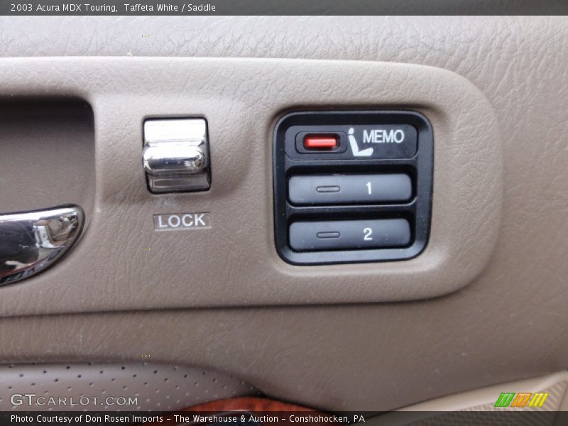 Taffeta White / Saddle 2003 Acura MDX Touring