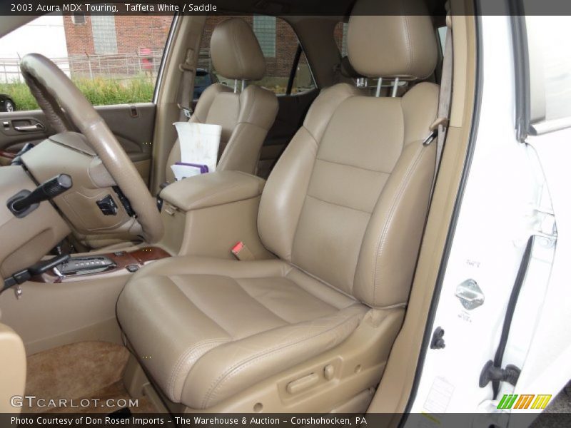 Taffeta White / Saddle 2003 Acura MDX Touring