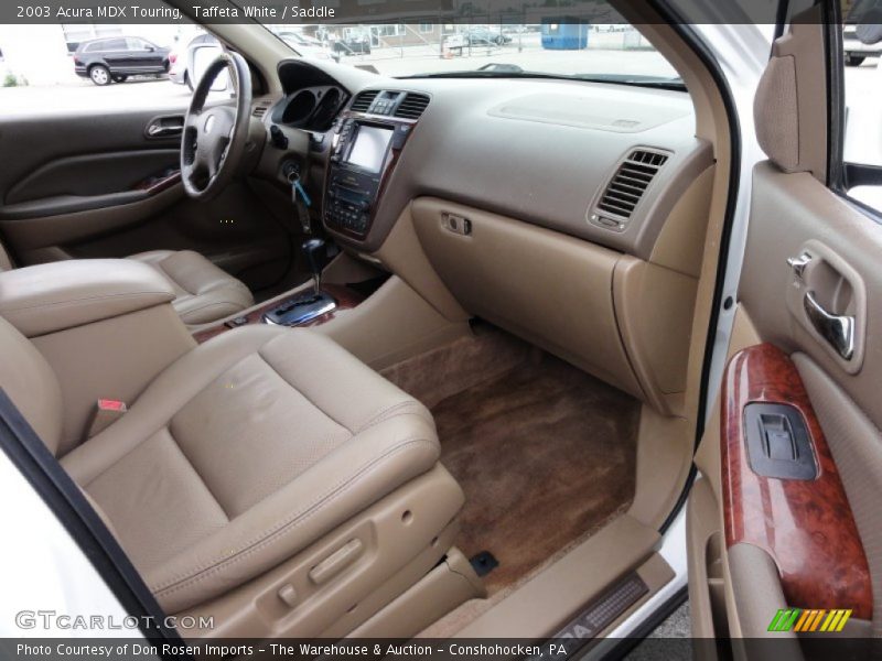 Taffeta White / Saddle 2003 Acura MDX Touring