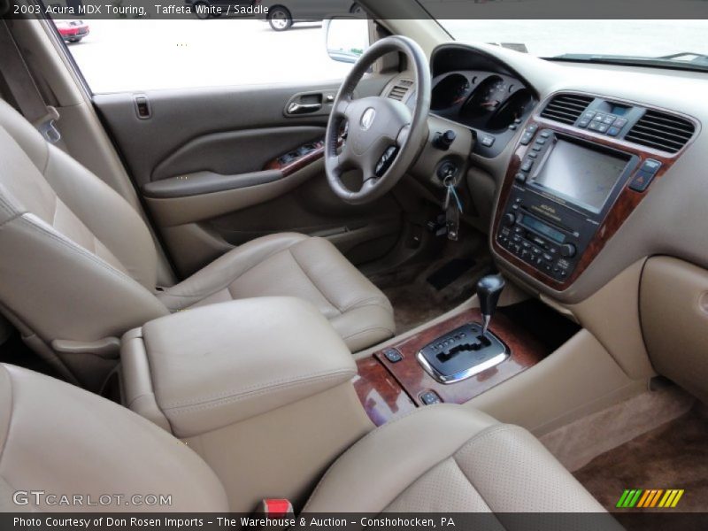 Taffeta White / Saddle 2003 Acura MDX Touring