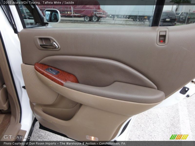 Taffeta White / Saddle 2003 Acura MDX Touring