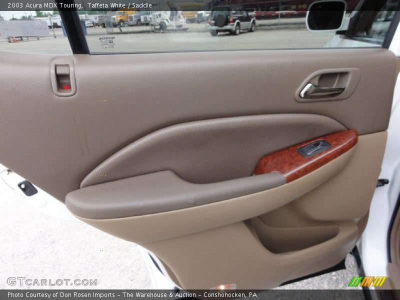 Taffeta White / Saddle 2003 Acura MDX Touring