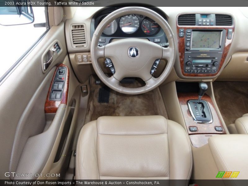 Taffeta White / Saddle 2003 Acura MDX Touring