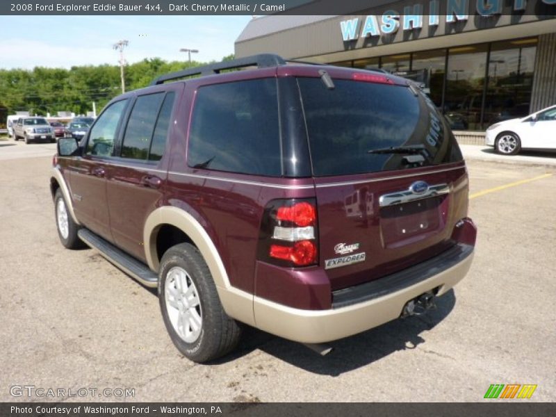 Dark Cherry Metallic / Camel 2008 Ford Explorer Eddie Bauer 4x4
