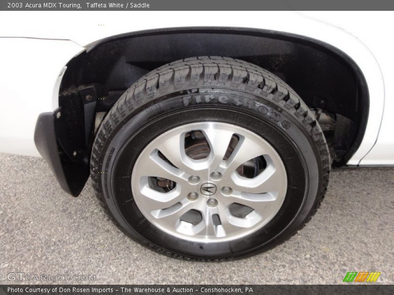 Taffeta White / Saddle 2003 Acura MDX Touring