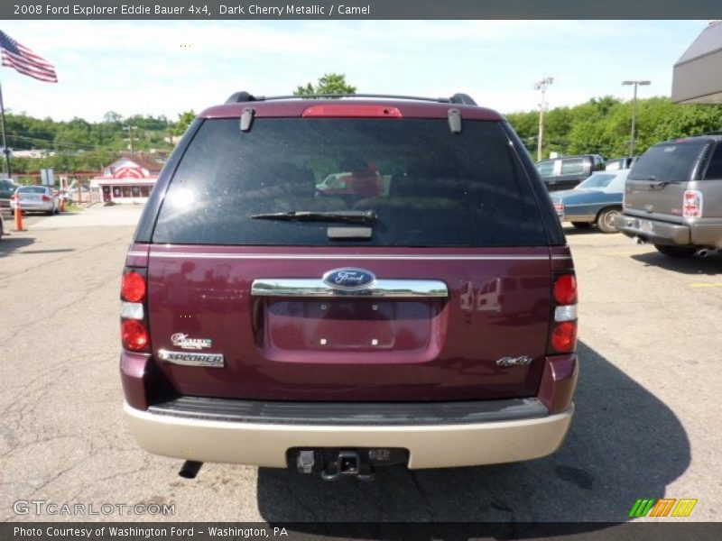Dark Cherry Metallic / Camel 2008 Ford Explorer Eddie Bauer 4x4