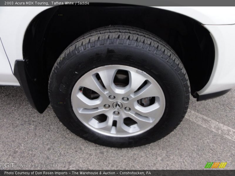 Taffeta White / Saddle 2003 Acura MDX Touring