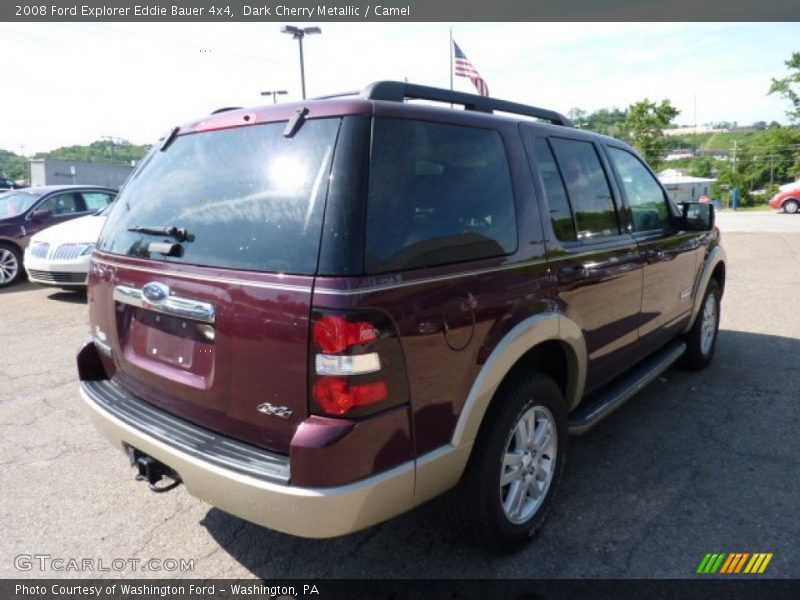 Dark Cherry Metallic / Camel 2008 Ford Explorer Eddie Bauer 4x4