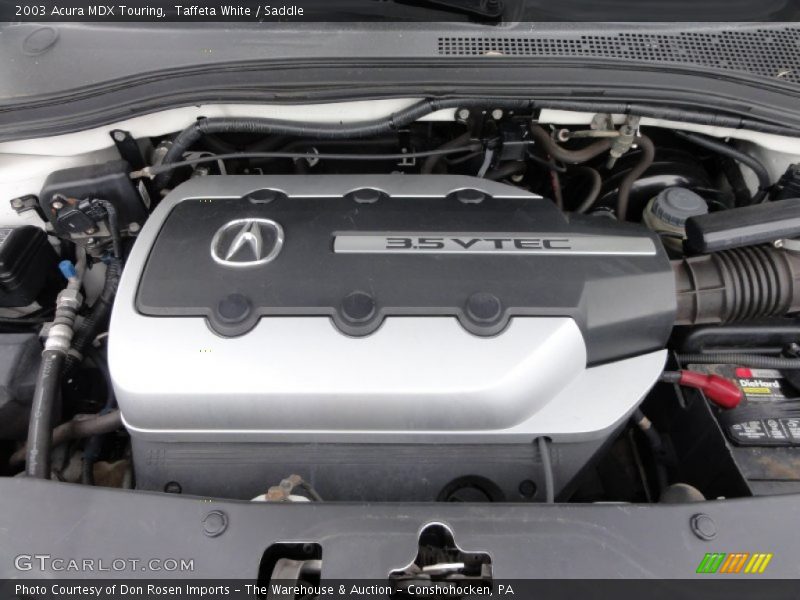 Taffeta White / Saddle 2003 Acura MDX Touring