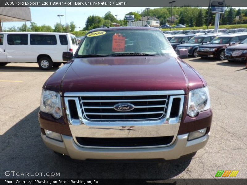Dark Cherry Metallic / Camel 2008 Ford Explorer Eddie Bauer 4x4
