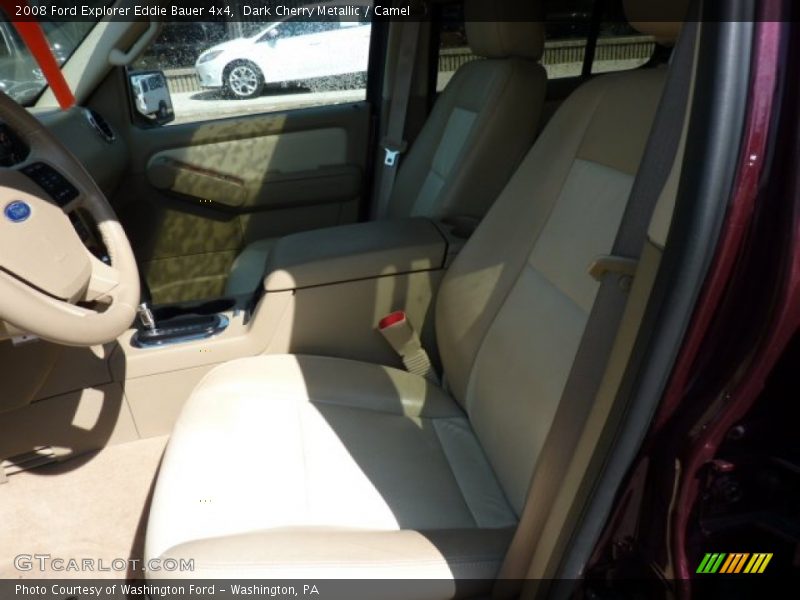 Dark Cherry Metallic / Camel 2008 Ford Explorer Eddie Bauer 4x4