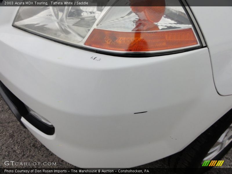 Taffeta White / Saddle 2003 Acura MDX Touring
