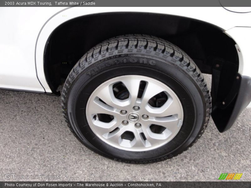 Taffeta White / Saddle 2003 Acura MDX Touring