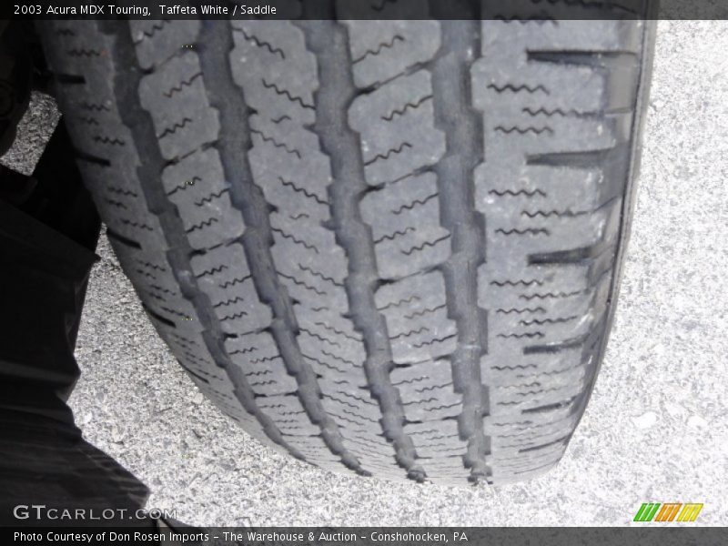 Taffeta White / Saddle 2003 Acura MDX Touring