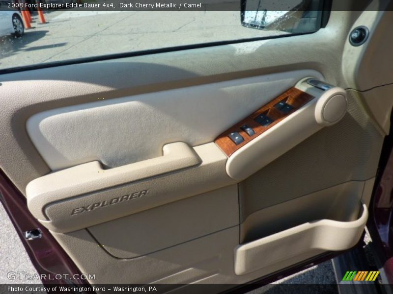 Dark Cherry Metallic / Camel 2008 Ford Explorer Eddie Bauer 4x4
