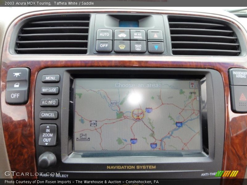 Taffeta White / Saddle 2003 Acura MDX Touring