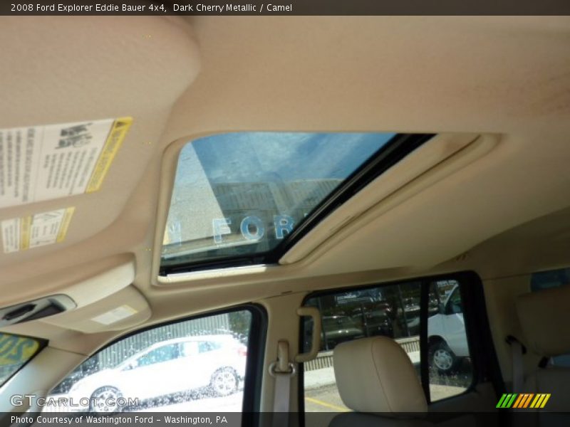 Dark Cherry Metallic / Camel 2008 Ford Explorer Eddie Bauer 4x4