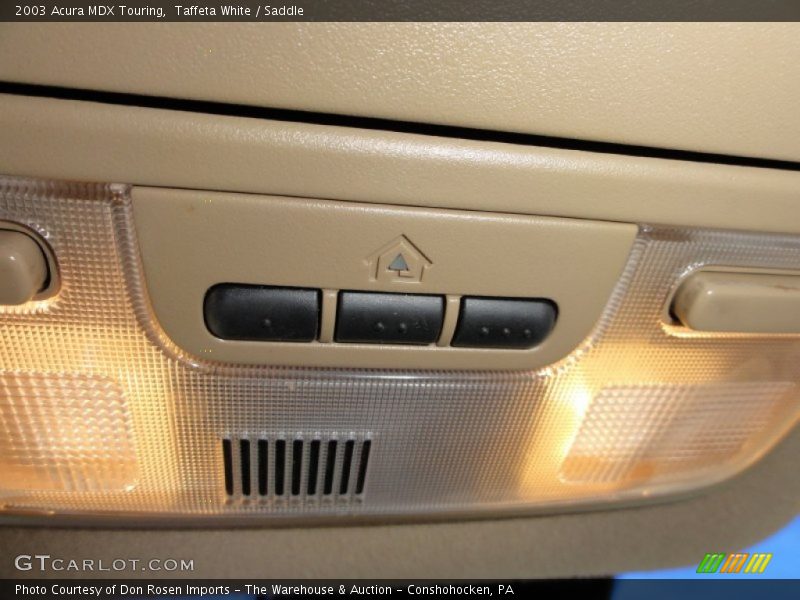 Taffeta White / Saddle 2003 Acura MDX Touring