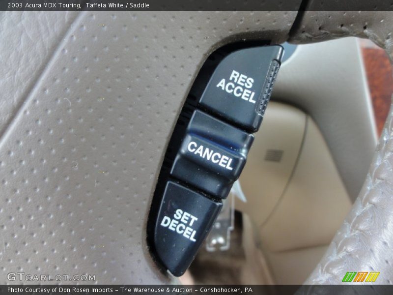 Taffeta White / Saddle 2003 Acura MDX Touring