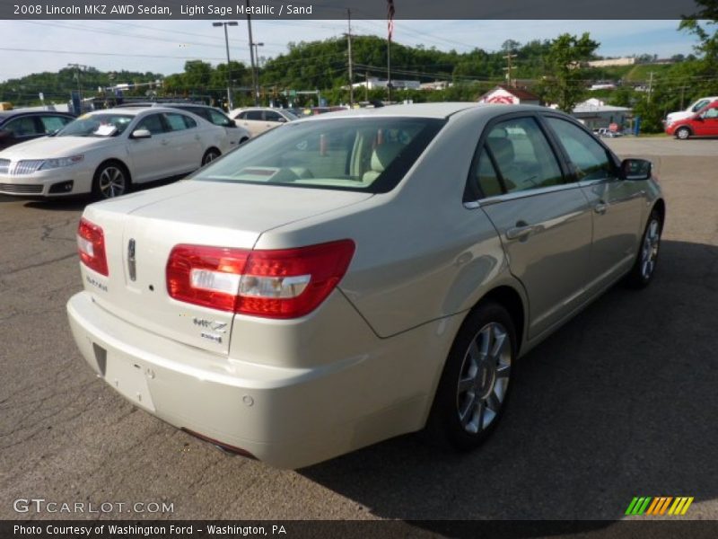 Light Sage Metallic / Sand 2008 Lincoln MKZ AWD Sedan