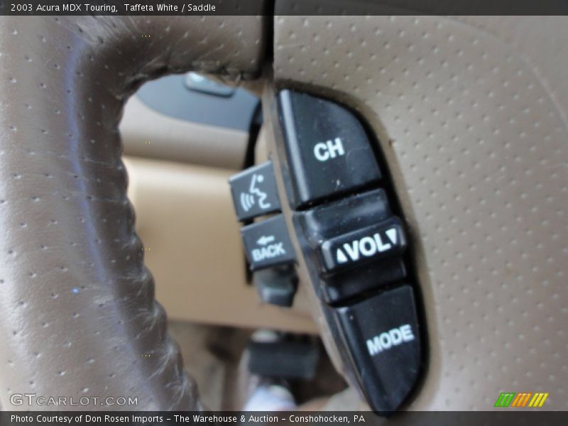 Taffeta White / Saddle 2003 Acura MDX Touring