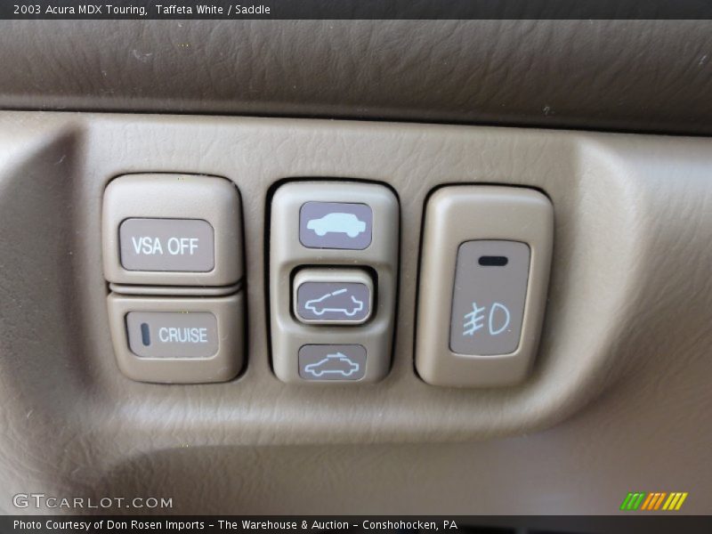 Taffeta White / Saddle 2003 Acura MDX Touring