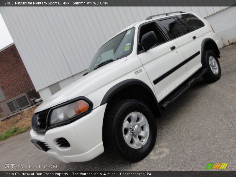 Summit White / Gray 2003 Mitsubishi Montero Sport LS 4x4