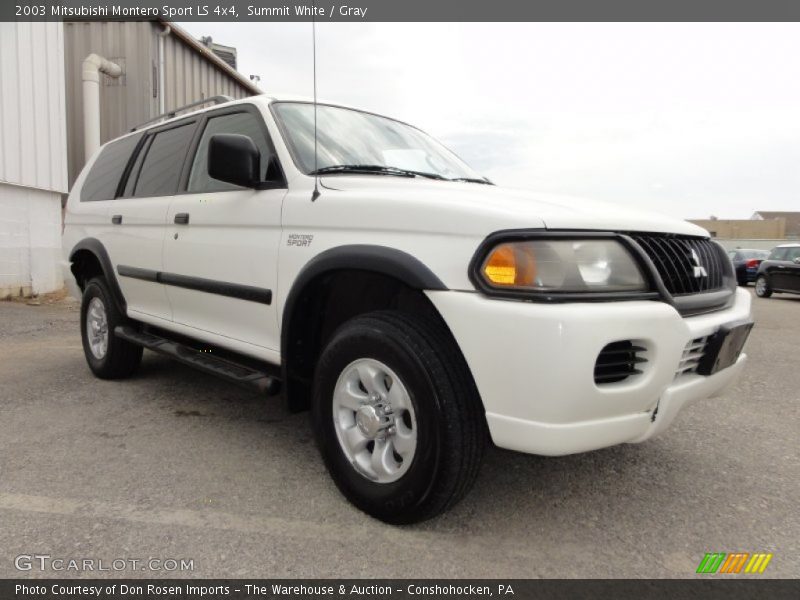 Summit White / Gray 2003 Mitsubishi Montero Sport LS 4x4
