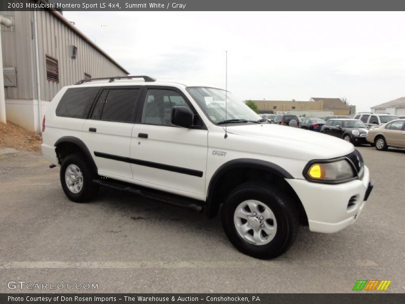 Summit White / Gray 2003 Mitsubishi Montero Sport LS 4x4