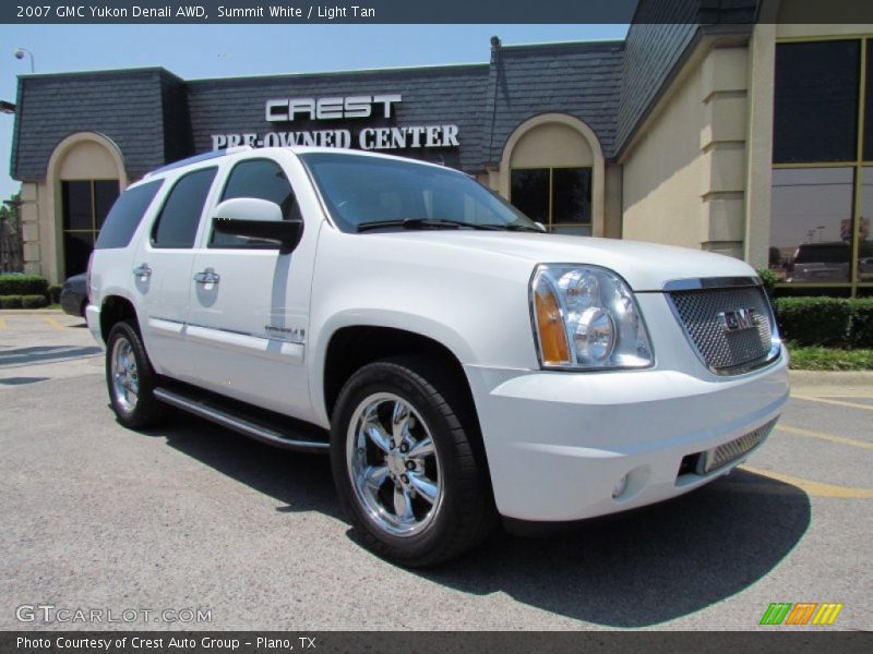 Summit White / Light Tan 2007 GMC Yukon Denali AWD