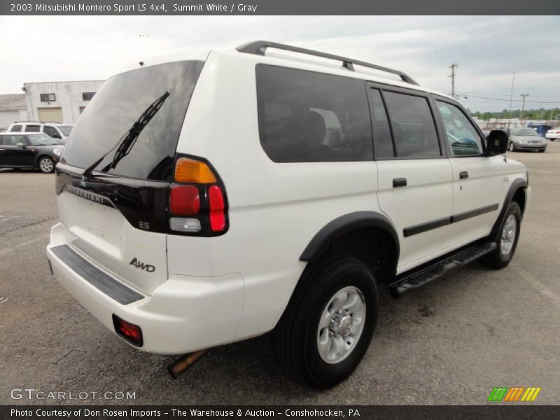 Summit White / Gray 2003 Mitsubishi Montero Sport LS 4x4