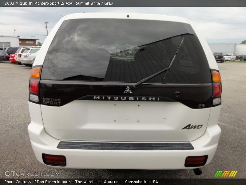 Summit White / Gray 2003 Mitsubishi Montero Sport LS 4x4