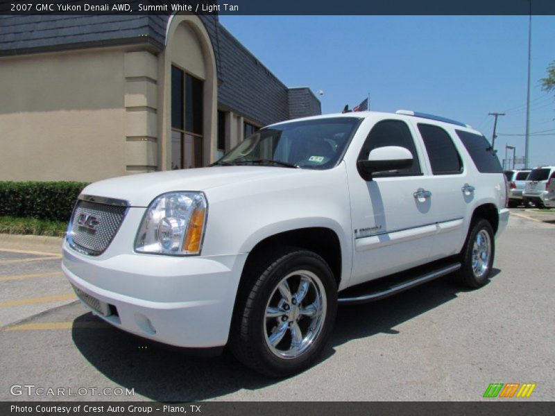 Summit White / Light Tan 2007 GMC Yukon Denali AWD