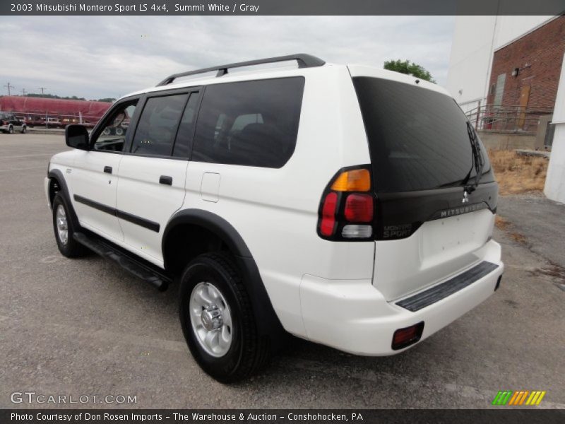 Summit White / Gray 2003 Mitsubishi Montero Sport LS 4x4