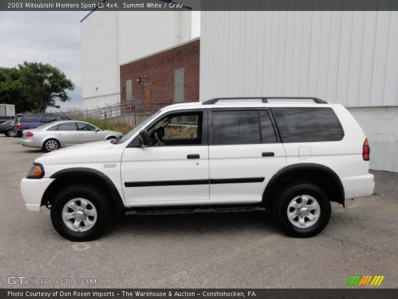 Summit White / Gray 2003 Mitsubishi Montero Sport LS 4x4