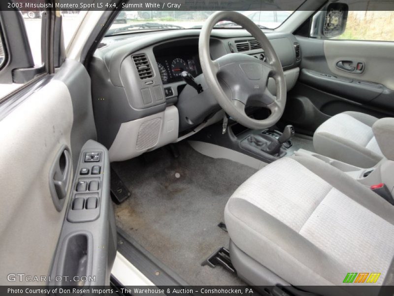  2003 Montero Sport LS 4x4 Gray Interior