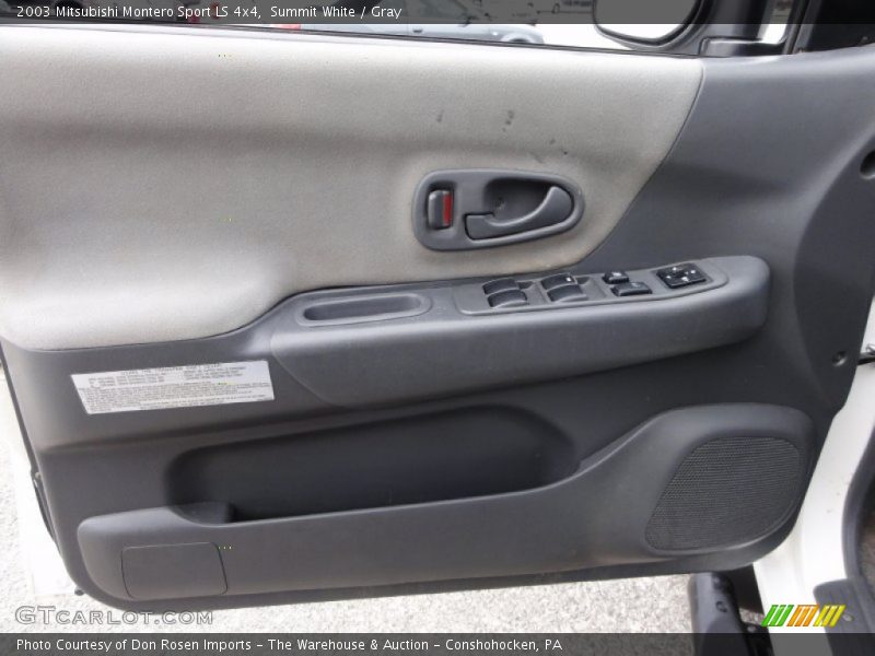 Summit White / Gray 2003 Mitsubishi Montero Sport LS 4x4