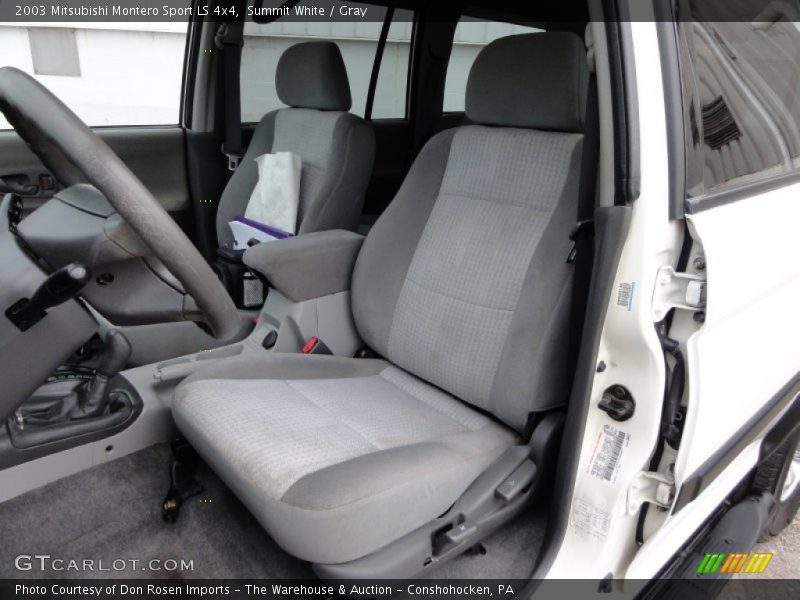 Summit White / Gray 2003 Mitsubishi Montero Sport LS 4x4