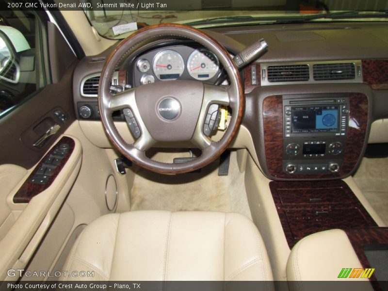 Summit White / Light Tan 2007 GMC Yukon Denali AWD