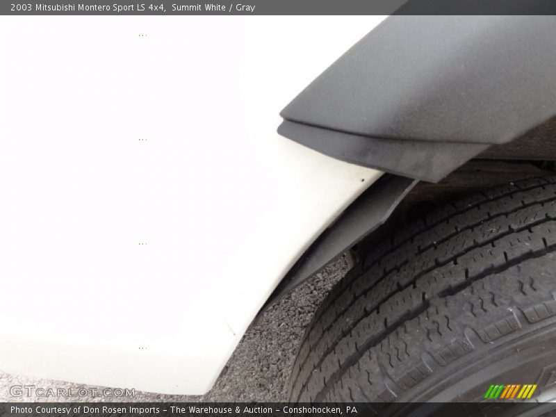 Summit White / Gray 2003 Mitsubishi Montero Sport LS 4x4