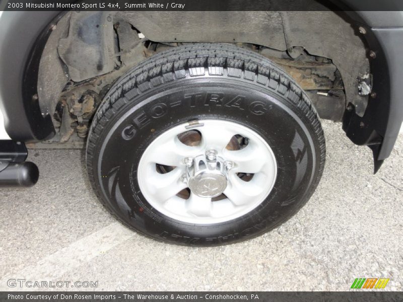 Summit White / Gray 2003 Mitsubishi Montero Sport LS 4x4
