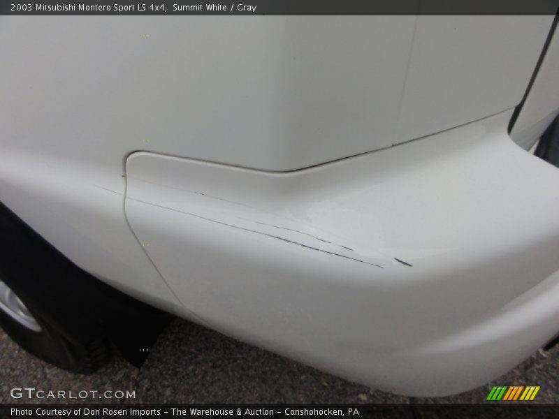 Summit White / Gray 2003 Mitsubishi Montero Sport LS 4x4