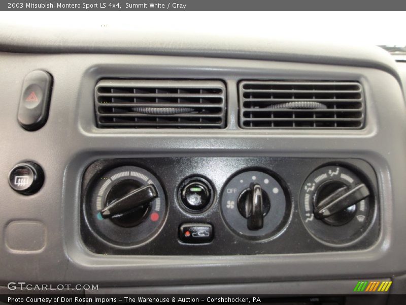 Summit White / Gray 2003 Mitsubishi Montero Sport LS 4x4