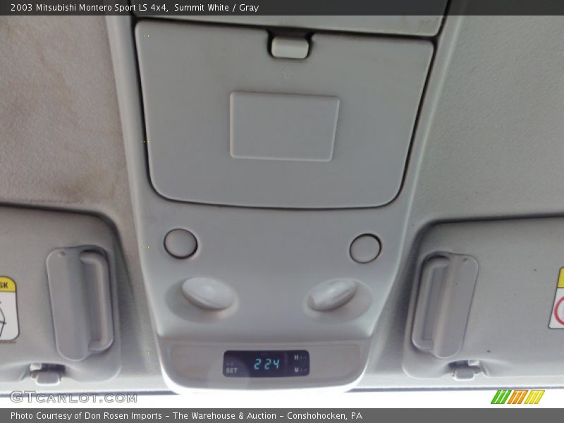 Summit White / Gray 2003 Mitsubishi Montero Sport LS 4x4