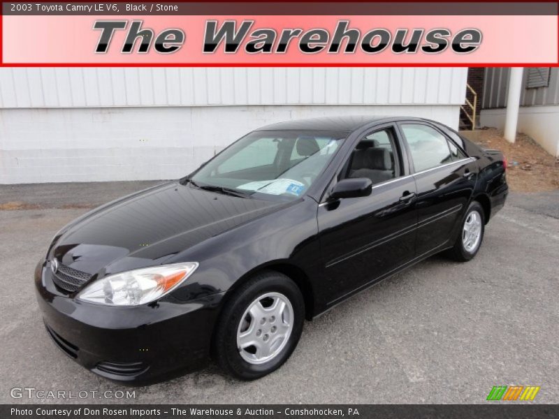 Black / Stone 2003 Toyota Camry LE V6