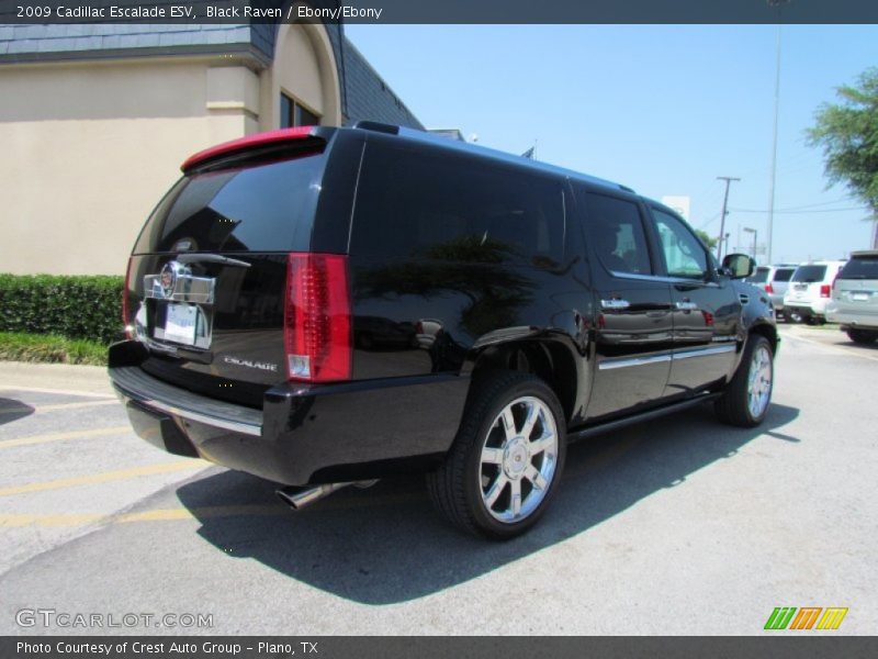 Black Raven / Ebony/Ebony 2009 Cadillac Escalade ESV