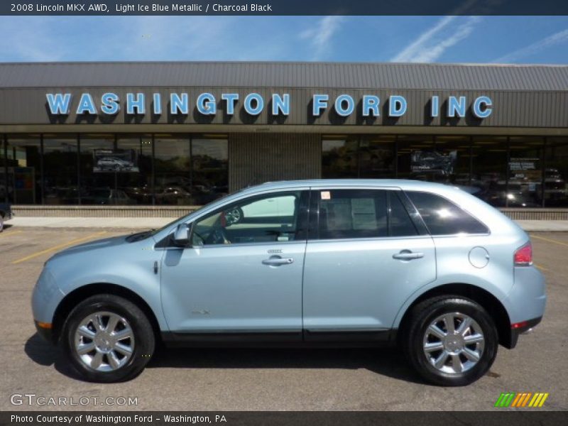 Light Ice Blue Metallic / Charcoal Black 2008 Lincoln MKX AWD