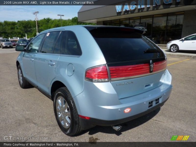Light Ice Blue Metallic / Charcoal Black 2008 Lincoln MKX AWD